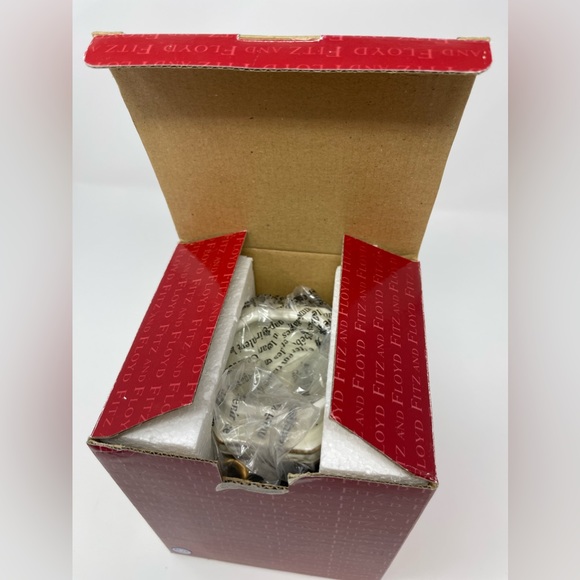 FITZ AND FLOYD: Snowy Woods Lidded Box. Holiday Decor. Vintage. Original box. - Picture 4 of 7